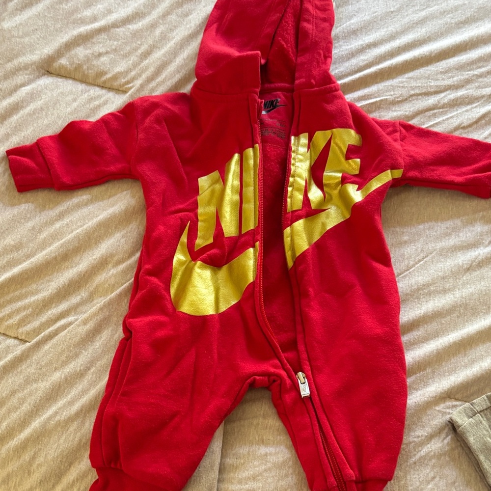 Nike Kids Red and Gold One Piece